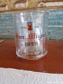 Colecionismo de cervejas: cerveza San Miguel Beer Filipinas Único Jarra Vaso plástico duro